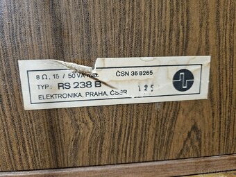 TESLA/Elektronika Praha RS 238B repro - 8