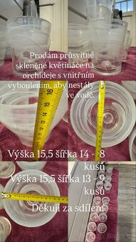 Prodám průsvitné květináče na Orchideje - 8