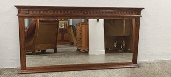 Rustikální zrcadlo, velké, nábytek z masívu - 8