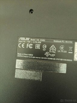 Asus vivobook X540U nefunkční na ND - 8