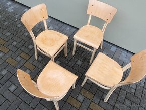 Celodřevěné jídelní židle TON po renovaci - 8