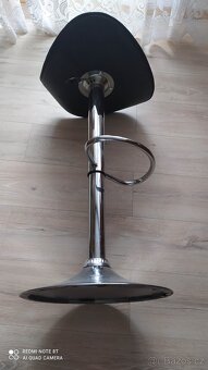 Barová posuvná nerezová zidle - 8