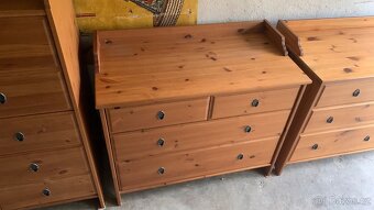 Ikea Leksvik komoda 4š masiv antik hemnes - 8