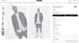 HILFIGER TOMMY Jeans - džíska, bunda ,velikost "M", NOVÁ - 8