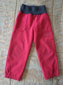 Dívčí růžové softshellové kalhoty zn.UNUO v.98/104 - 8