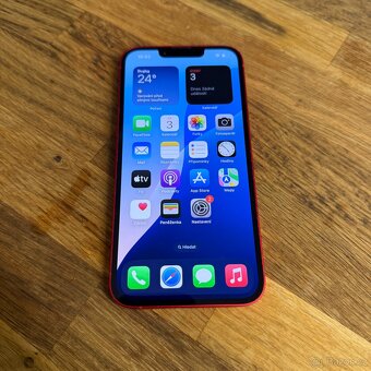 iPhone 14 128GB červený, pěkný stav, 12 měsíců záruka - 8