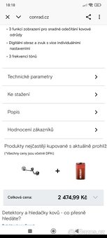 Detektor kovů - Max. hloubka vyhledávání 150 cm - digitální - 8