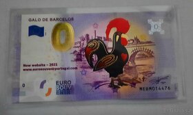 0€ / 0 euro suvenírová bankovka prítlač gold - výmena - 8