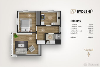 Prodej bytu 2+1 60 m² Klášterského, Teplice - Šanov - 8