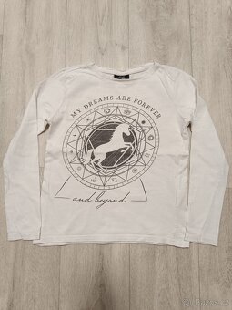 Různá trika s dlouhým rukávem vel. 134/140 - 8