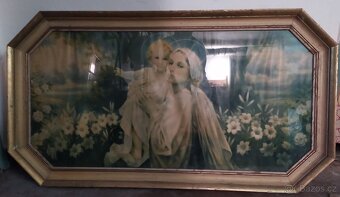 Nabízím sakrální obrazy ve větších zdobných rámech - 8