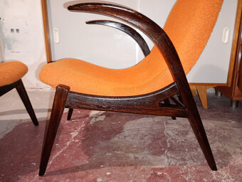 RETRO Křesla JAN VANĚK,vyr. ÚLUV,pár - 8