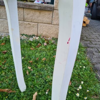 Toaletní stolek, toaletní stůl, bílý - 8