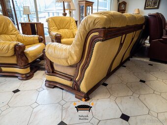 Sedací kožená souprava 3+1+1 - 8