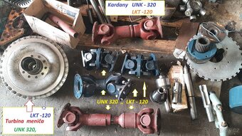 Kardany   a dily  UNK320  ,LKT 120  UNC201 - 8