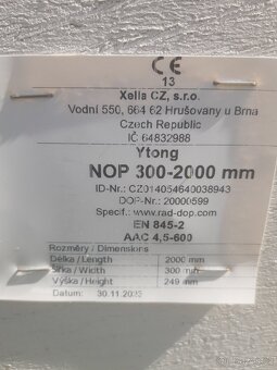 Ytongu 300mm a 200mm - přebytek ze stavby - 8