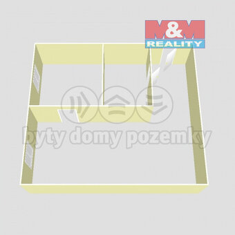 Pronájem bytu 1+1, 35 m², Ostrava, ul. Mírová - 8