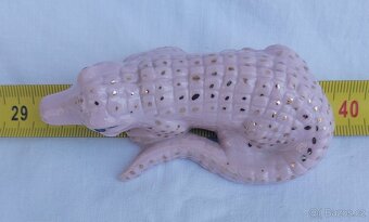 zvířátka z růžového porcelánu, figurky - 8