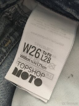 Trhané džíny zn.Topshop vel.W26(XS) - 8