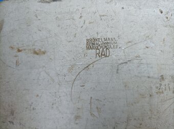 Hliníkový cedník, průměr 37 cm, značený - 8