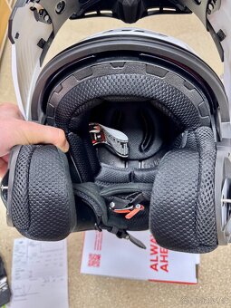 Vyklápěcí přilba LS2 Strobe II bílá lesklá, dámská M, záruka - 8