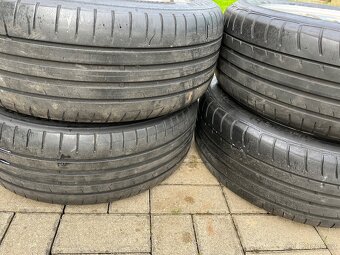 4x alu disky 5x112 R16, letní pneu 50% - 8