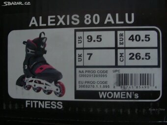 Kolečkové in-line brusle K2 ALEXIS 80 ALU. Nové - 8