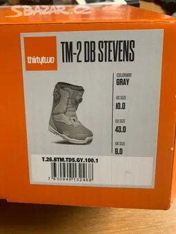 ThirtyTwo TM-2 Double Boa - Boty na snowboard vel. 43 - 8