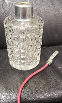 Bohemian Czech Art Deco Glass broušený flakon na parfém - 8