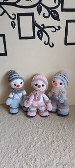 Háčkovaný sněhulák - 8