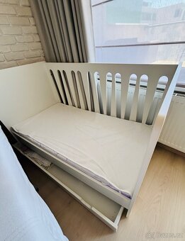 Dětská bílá postel 75x140 cm - 8