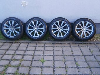 LETNÍ ALU KOLA 5X112 215 55 17 VW ORIGINÁL - 8