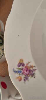 Krásný velký porcelánový hluboký talíř průměr 30 cm - 8