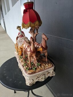 Starožitné porcelánové sousoší Capodimonte - 8