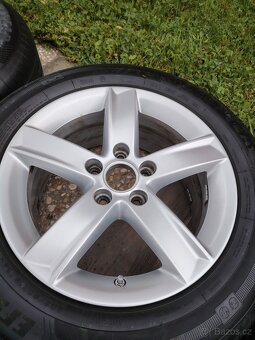 ALU kola Audi 16" s pneu 205/60 R16 – super stav - 8