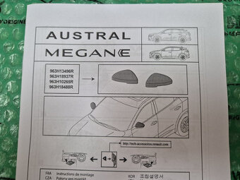 kryty vnějších zrcátek imitace carbon Renault Austral 963H18 - 8