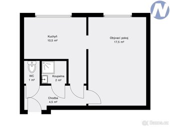 Pronájem, byt 1+1 40m², ul. Dr. M. Horákové, Písek - 8