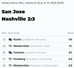 NASHVILLE PREDATORS vs SAN JOSE SHARKS - prodám půlenou šálu - 8