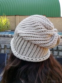 Nová pletená čepice 2v1 - 8