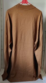 Pánské Nike Long-Sleeve Mock-Neck Triko - hnědé, L - 8