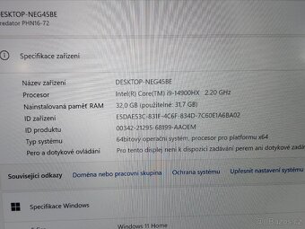 Herní notebook Acer Predátor HELIOS NEO 16 - 8