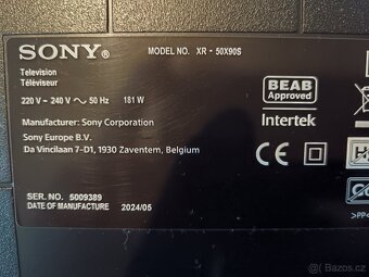 Televize Sony Bravia XR-50X90S,126 cm,4K Ultra HD,V záruce - 8