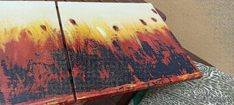 3 dílný dekorativní obraz,plátno.159x53cm.Nový. - 8