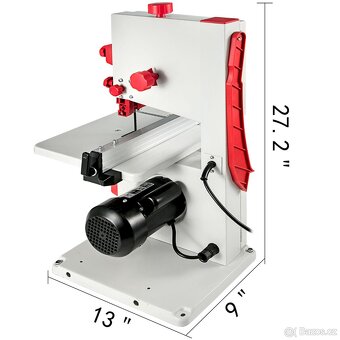 Pásová pila Vevor na dřevo síla řezu do 80 mm - nepoužitá - 8