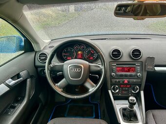 Audi A3 2.0 TDI 103kw 2007 2.majitel, Panorama, Modrá Sprint - 8