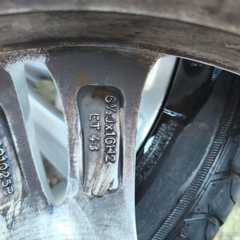 Originál alu kola Škoda R16 rozteč 5x100 - 8