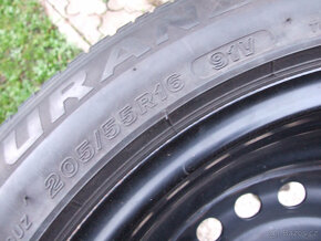 2x zánovní disky a pneu - Ford, Volvo,Jaguar 205/55R16 - 8