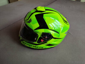 Vyklápěcí Moto přilba helma MT Atom Divergence yellow - 8