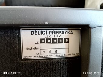 Přepážka do auta Octavia 2 a lexus - 8