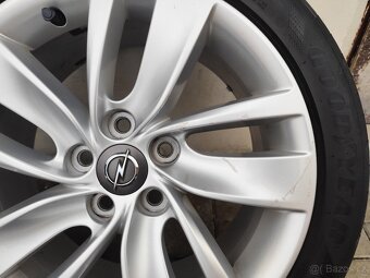 ALU 5x120 r18 OPEL + LETNÍ PNEU - 8